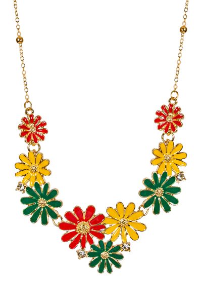 Hippie Daisy Flower Necklace