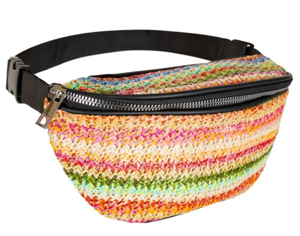 Cheerfully-striped Hippie shoulder bag