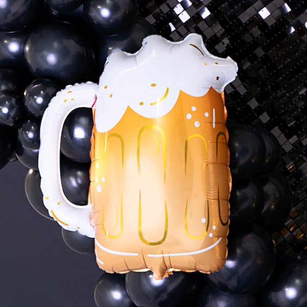 Foil balloon in the shape of a beer mug