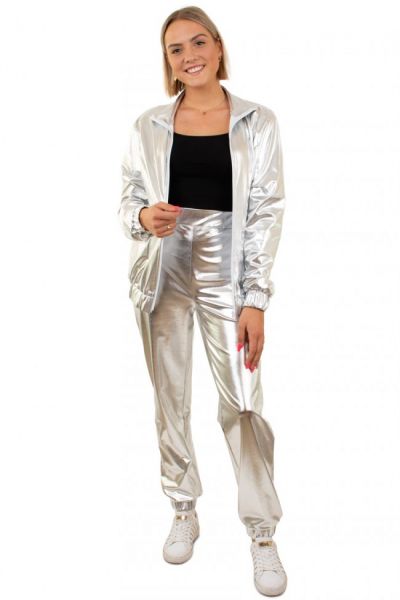 Silver Tracksuit Woman