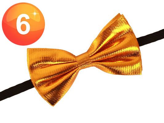 Gold bow tie