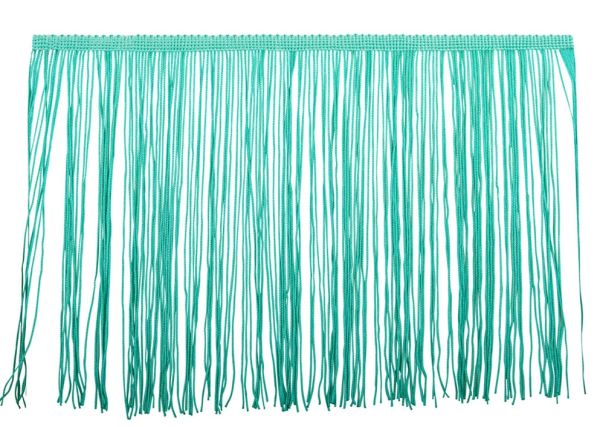 Fringe on tape turquoise